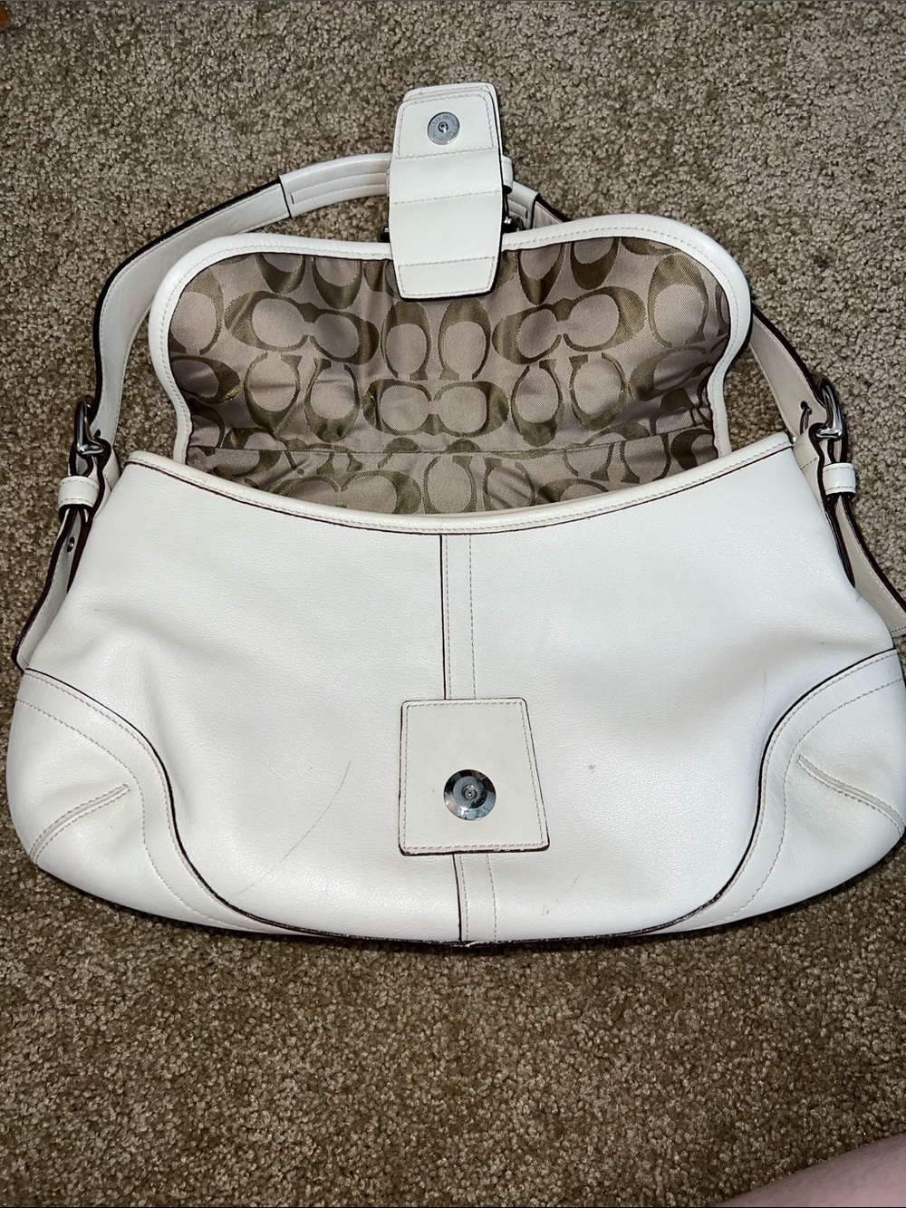 Coach Soho White Bag 9248 project bag! - Picture 3 of 11